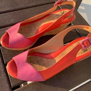 Soft 7.5 sling back, wedge sandal